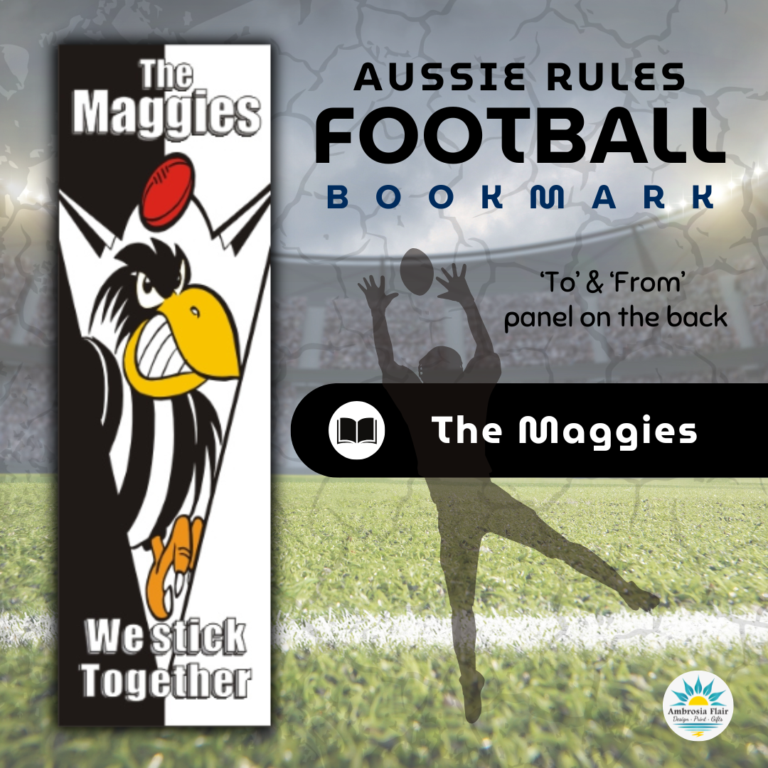 Maggies Footy Bookmark