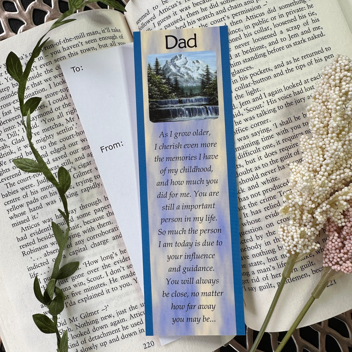 Dad - Inspirational Bookmark
