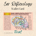 Ear Reflexology Wallet Card - Alternative Healing