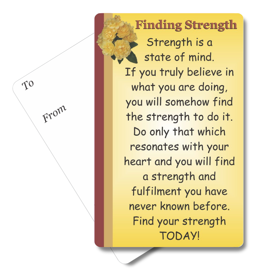 Finding Strength Mini Pocket Card
