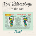Foot Reflexology Wallet Card