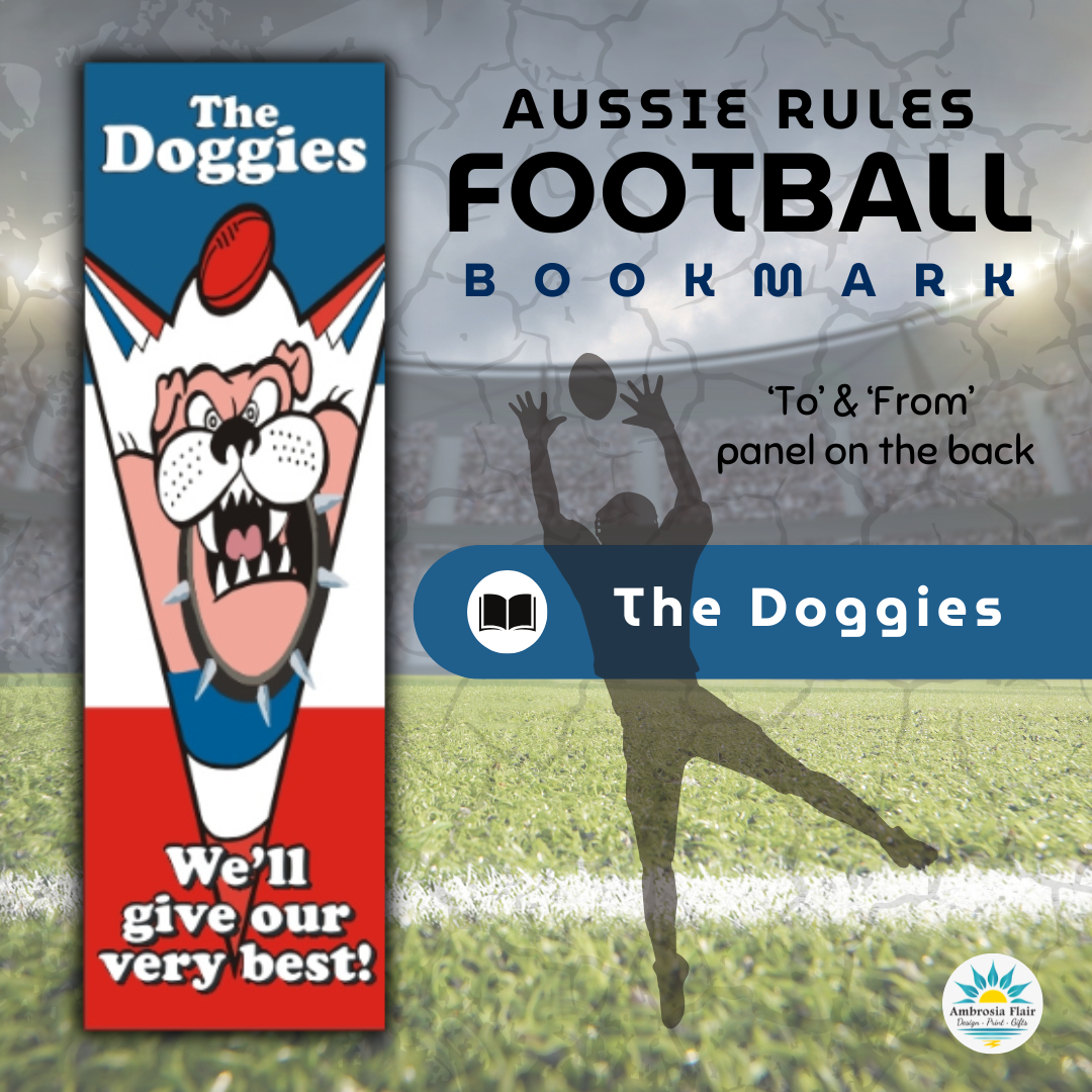 Doggies Footy Bookmark