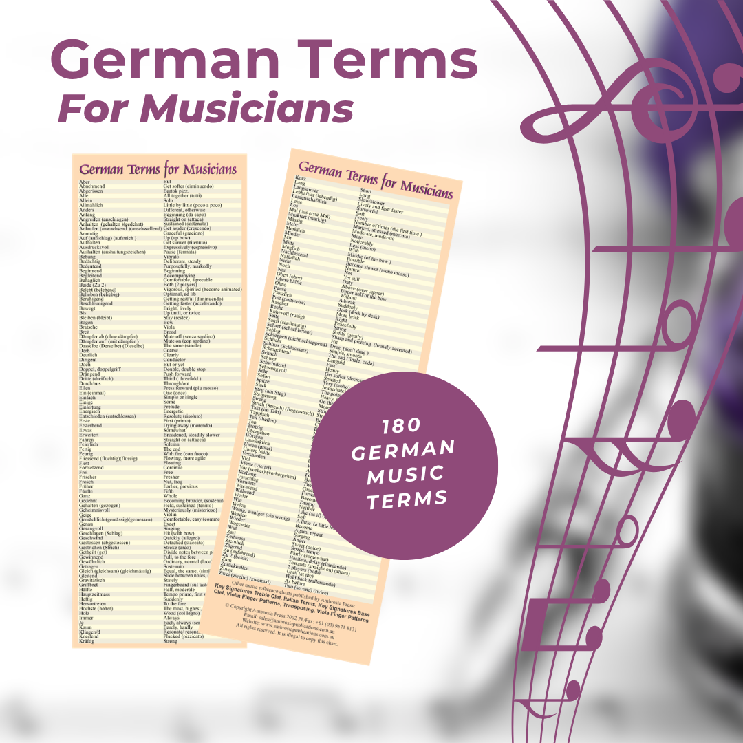 German Terms for Musicians
