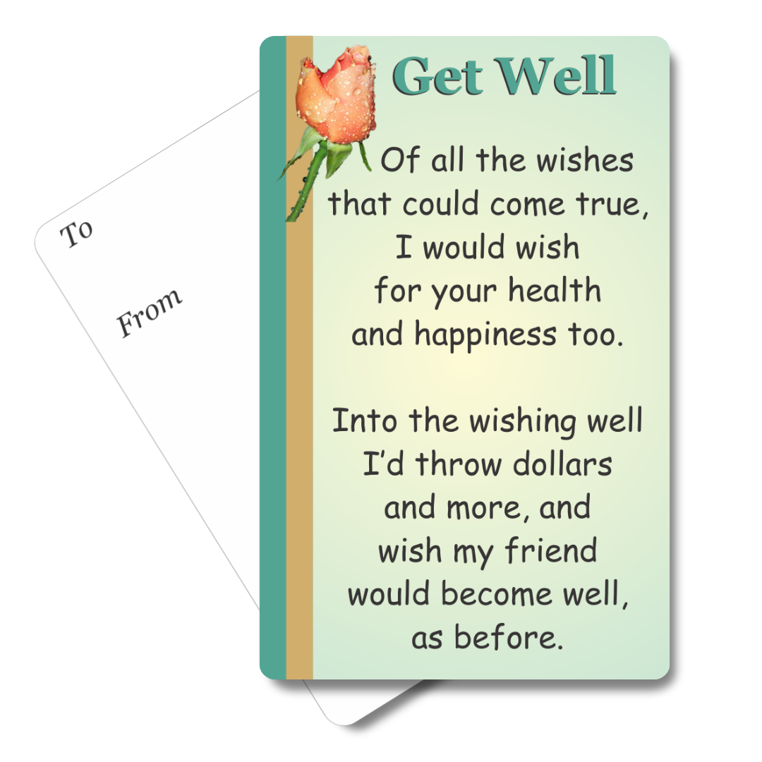 Get Well Mini Pocket Card