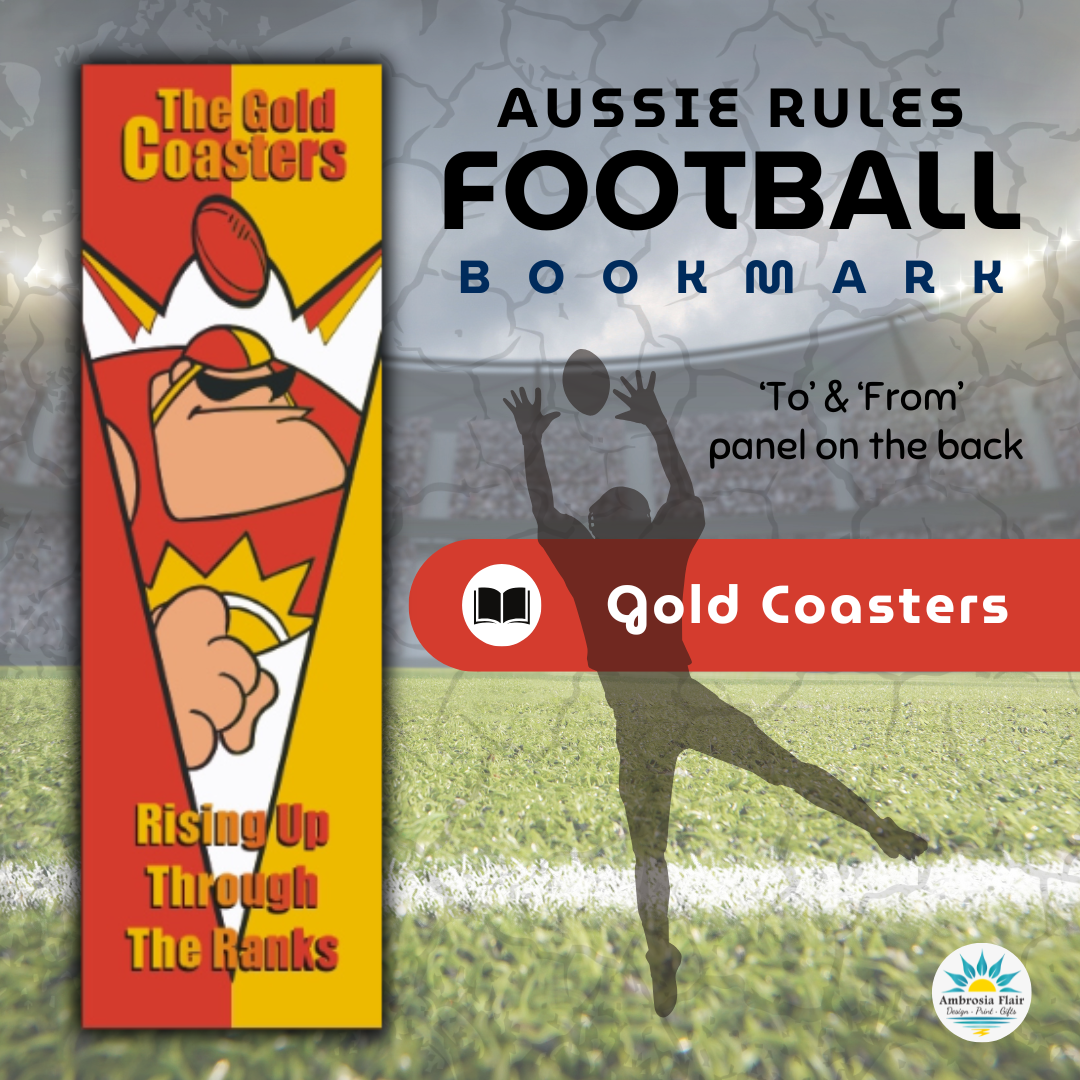 The Gold Coasters Footy Bookmark