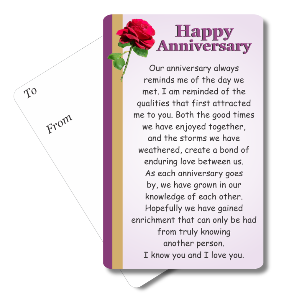 Happy Anniversary Mini Pocket Card