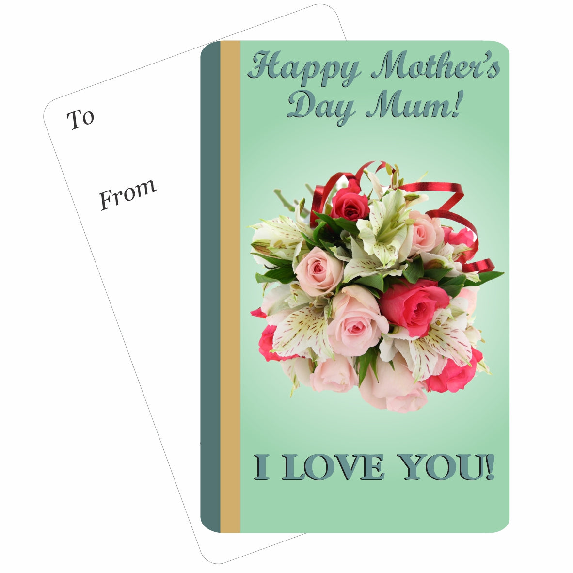 Mother's Day - I Love You Mini Pocket Card