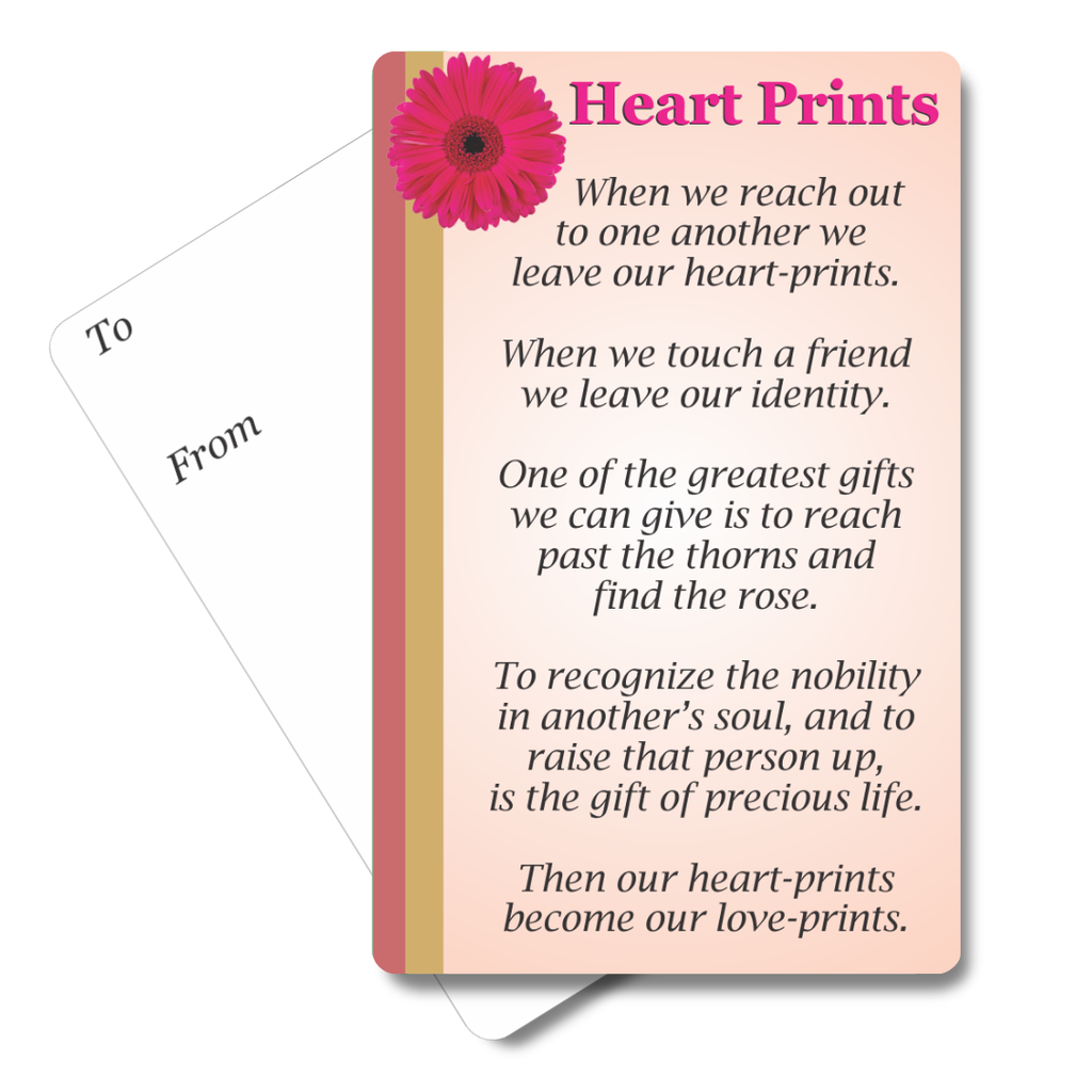 Heart Prints Mini Pocket Card