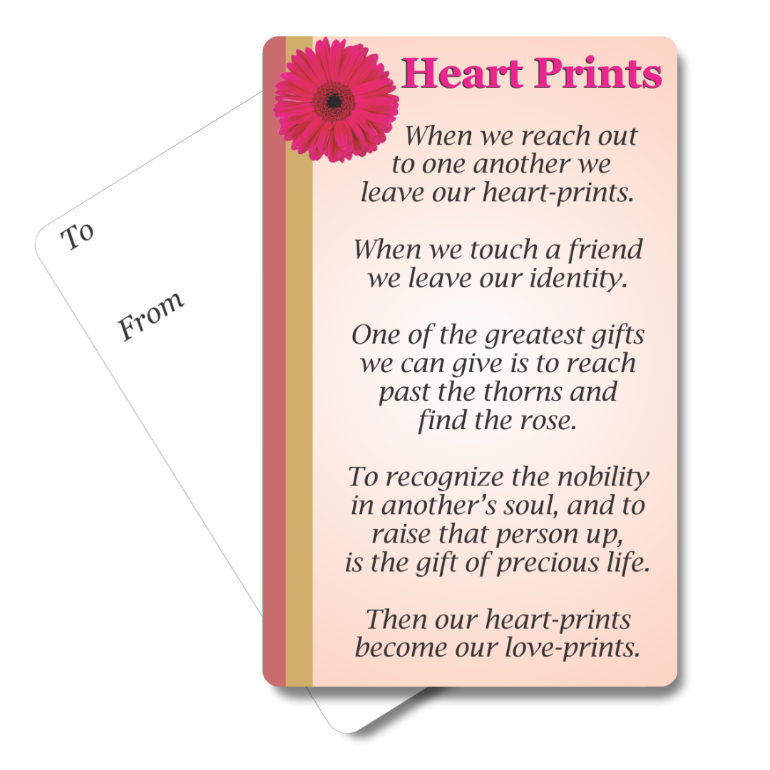 Heart Prints Mini Pocket Card