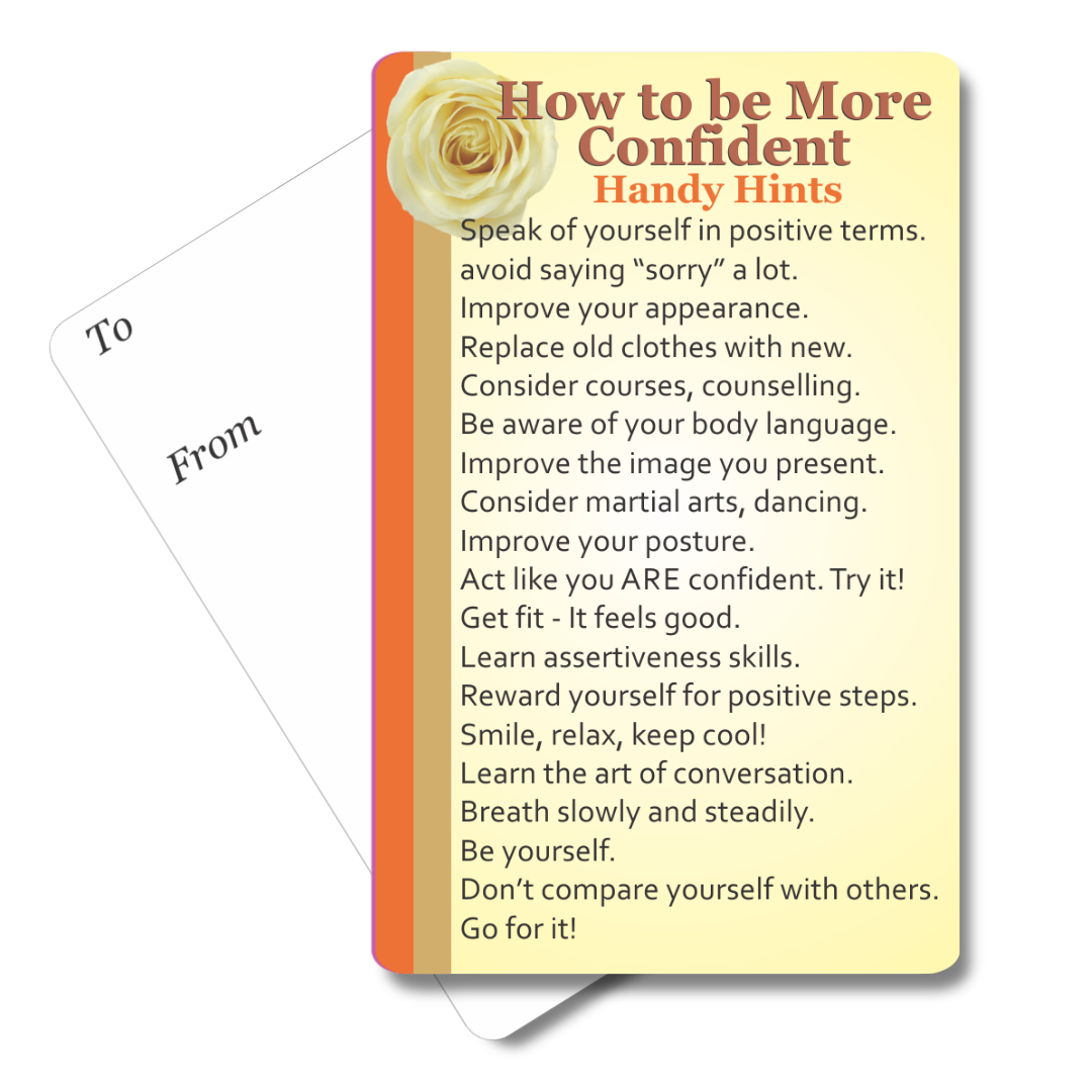 How to Be More Confident Mini Pocket Card
