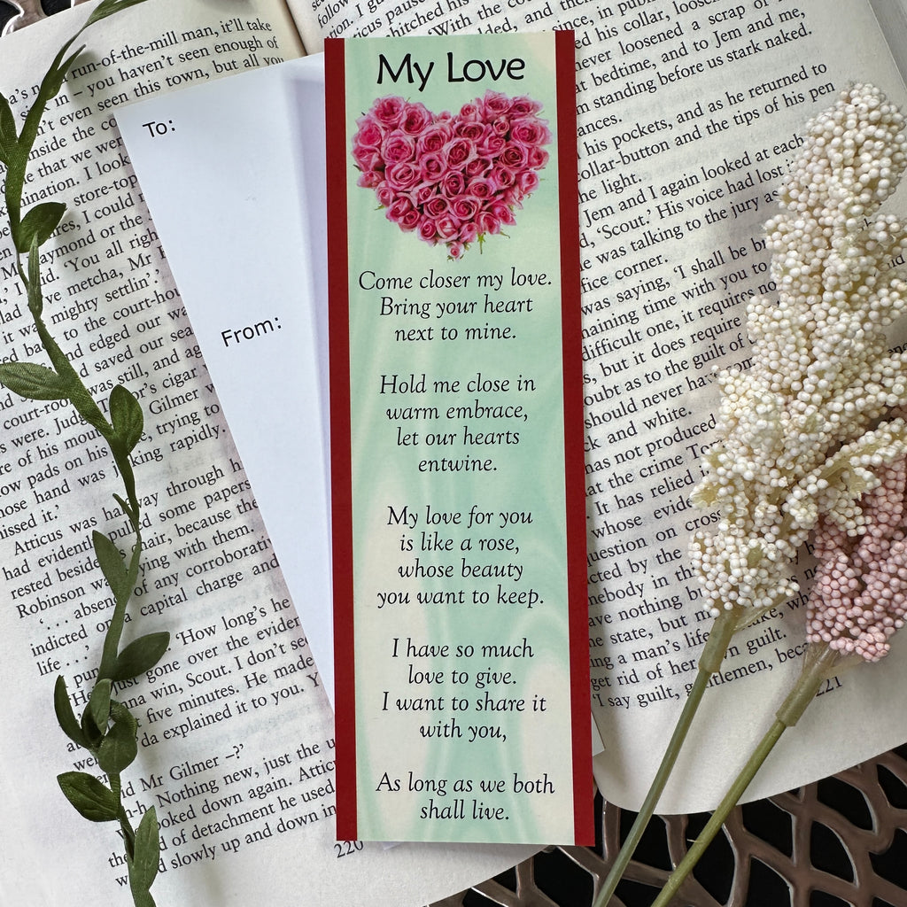 My Love - Romantic Gesture Bookmark