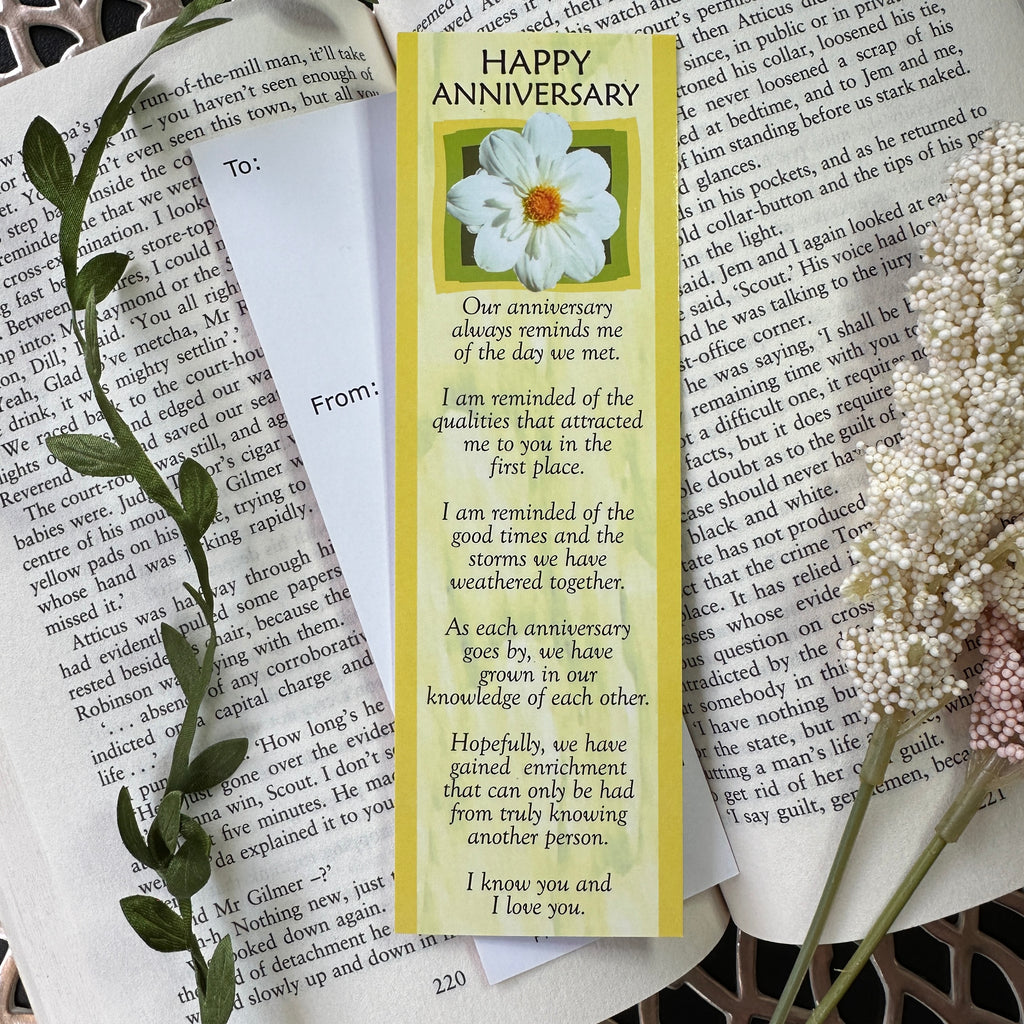 Happy Anniversary - Loving Memories Bookmark