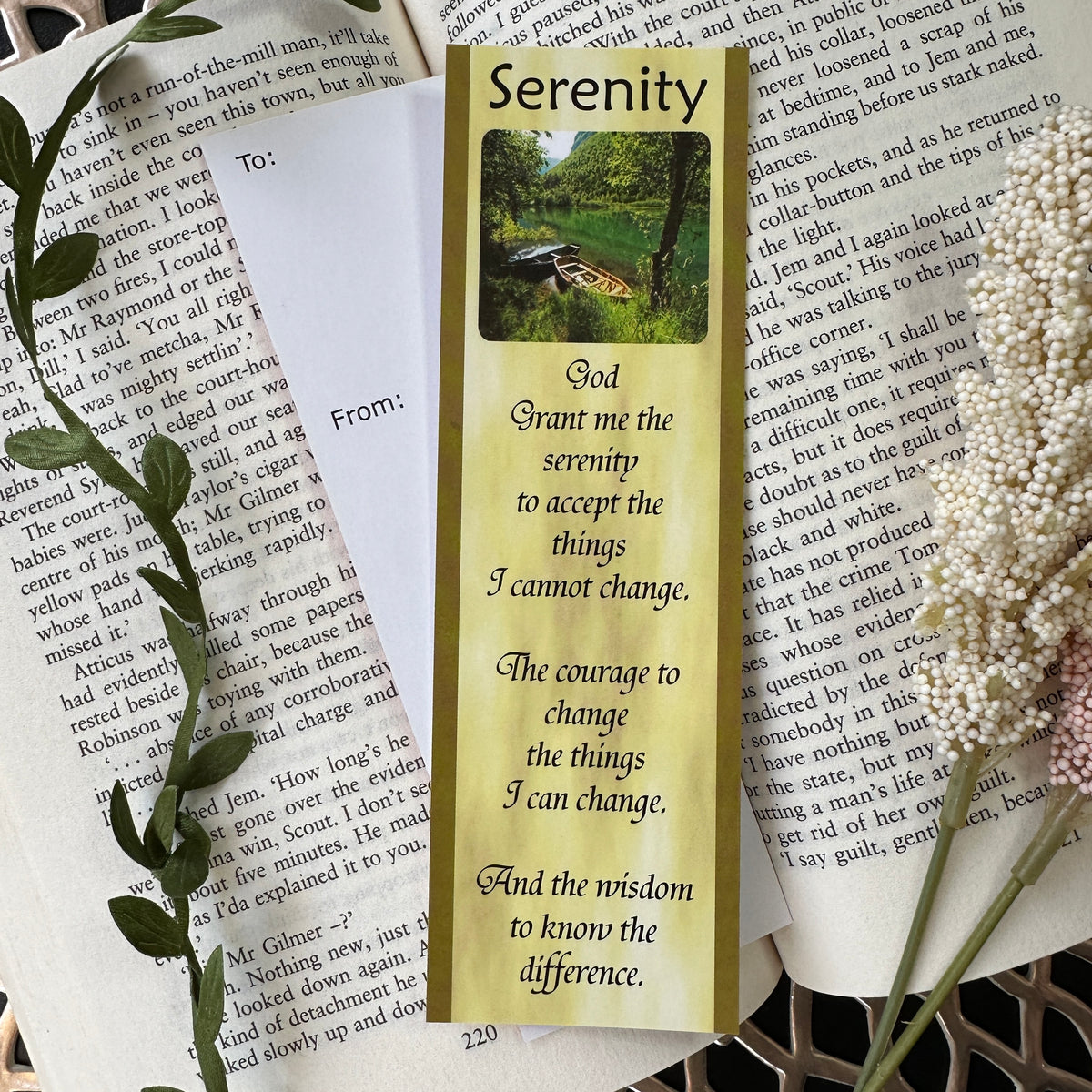 Serenity - Peaceful Moments Bookmark