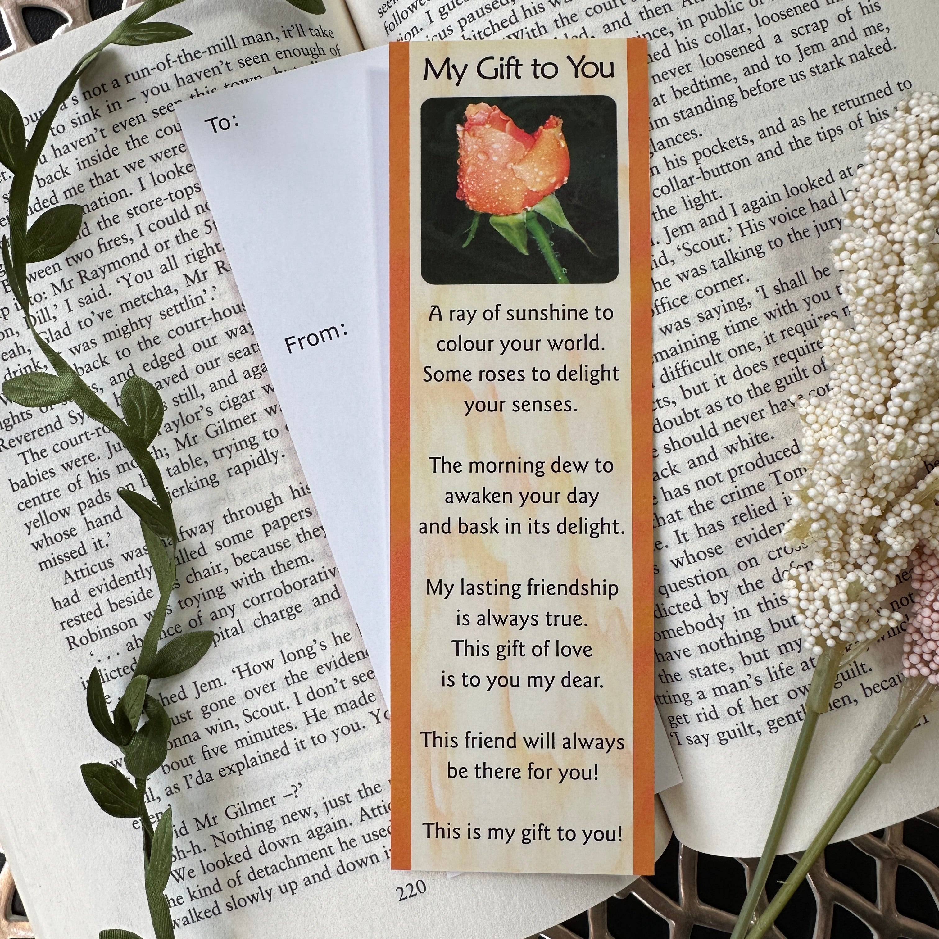 My Gift To You - Thoughtful Gesture Bookmark