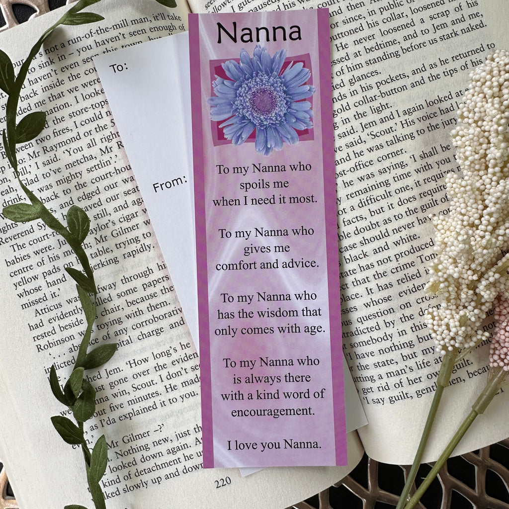 Nanna - Cherished Memories Bookmark