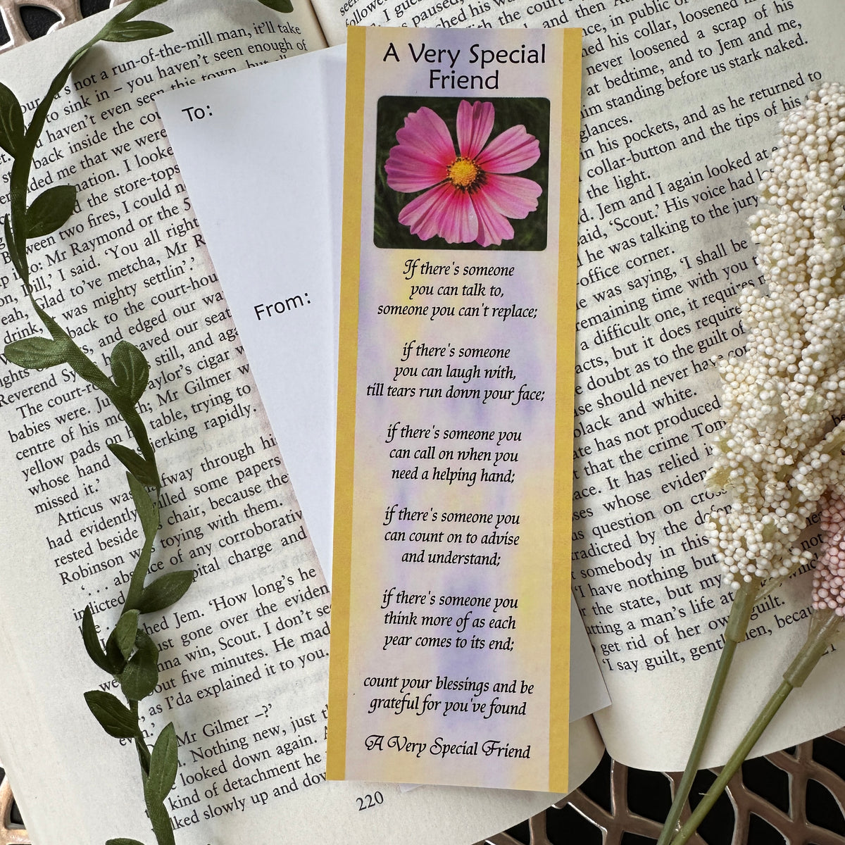 A Very Special Friend - Treasured Friendships Bookmark