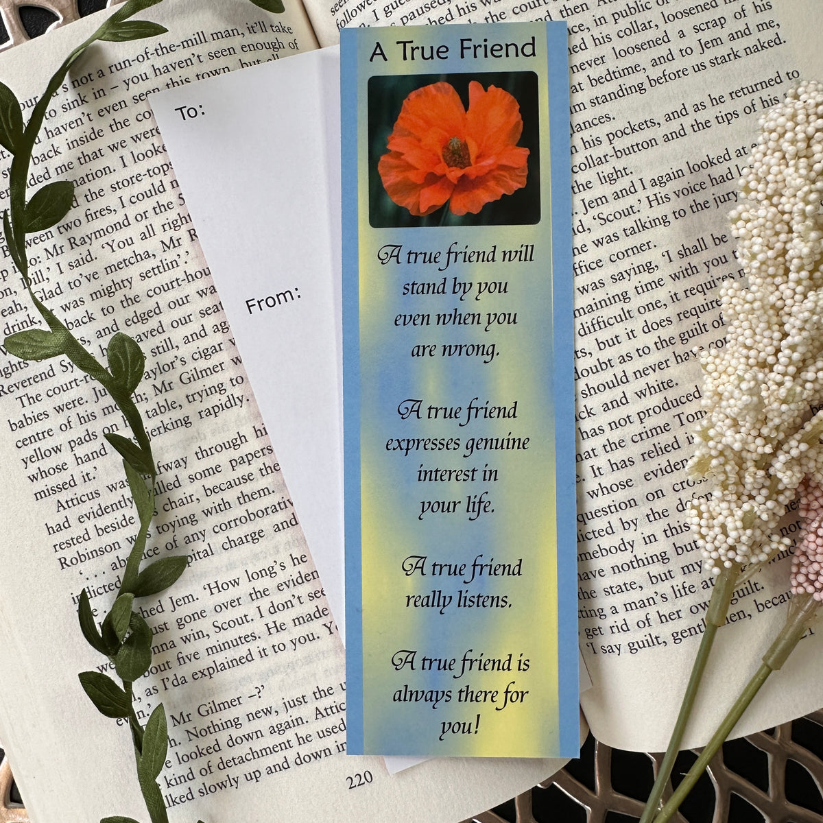 A True Friend - Timeless Bond Bookmark