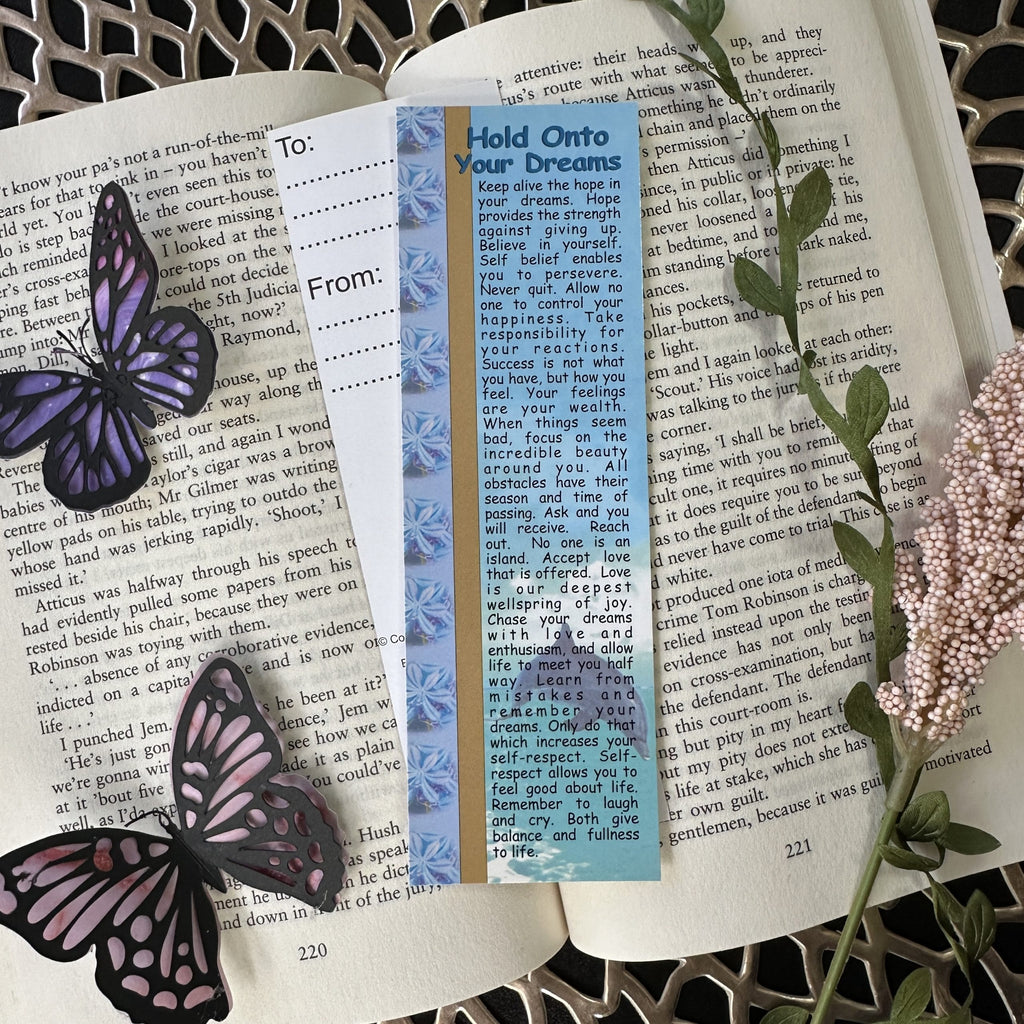 Hold Onto Your Dreams Bookmark