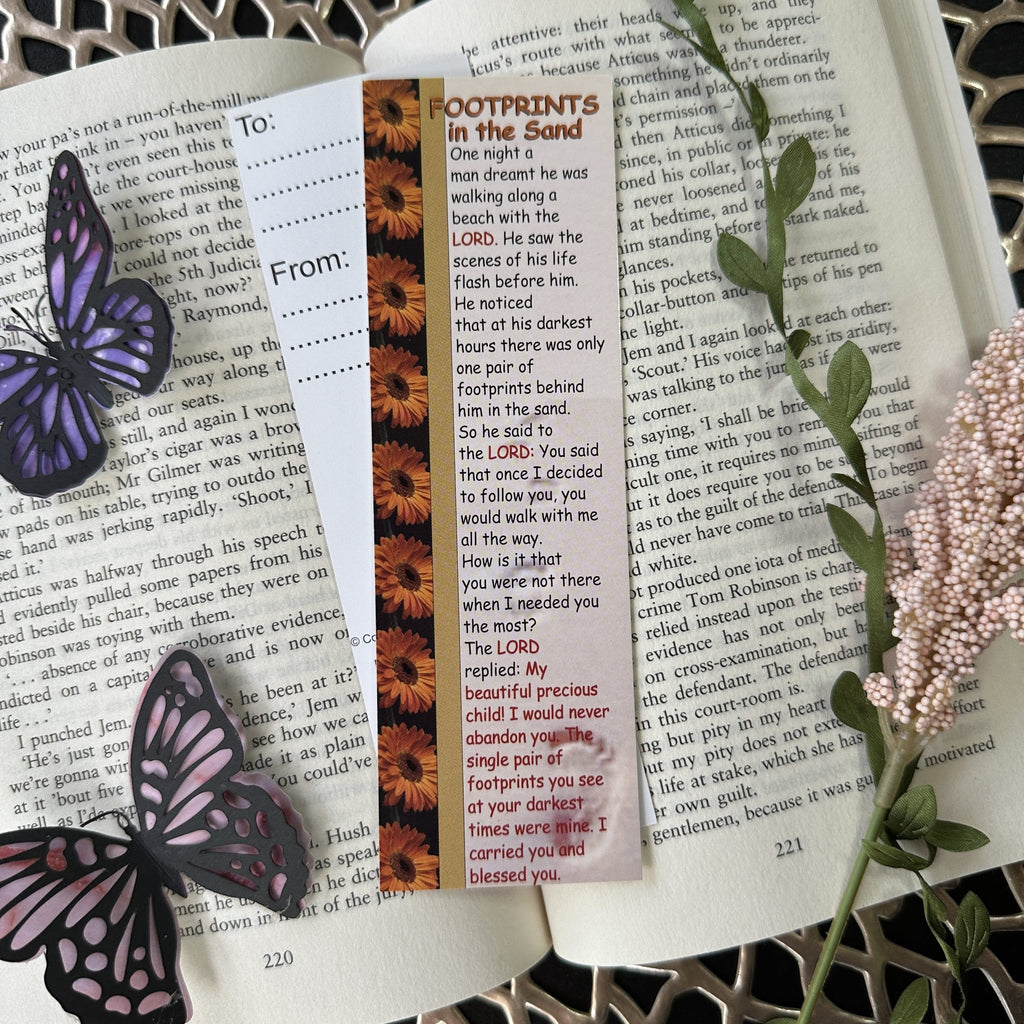 Footprints Bookmark