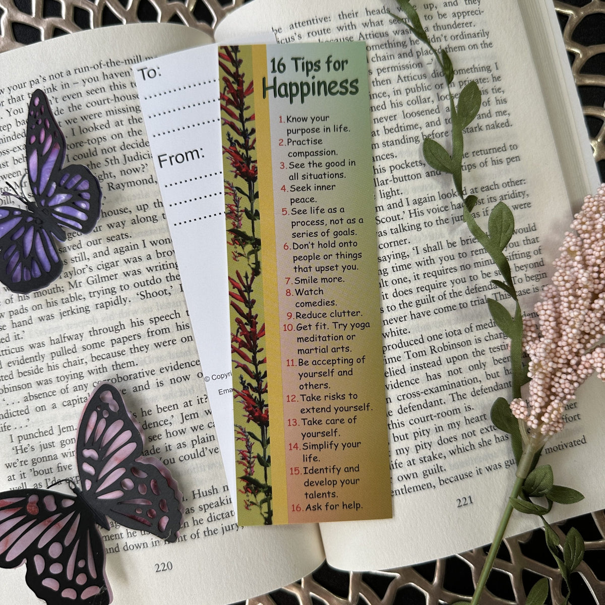 Happiness (16 Tips) Bookmark