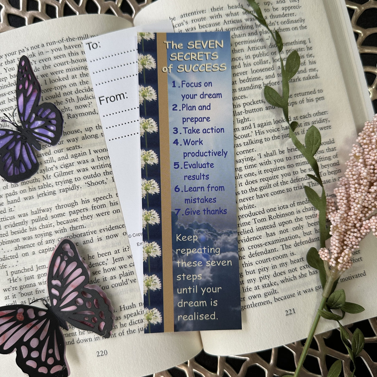 The 7 Secrets of Success Bookmark