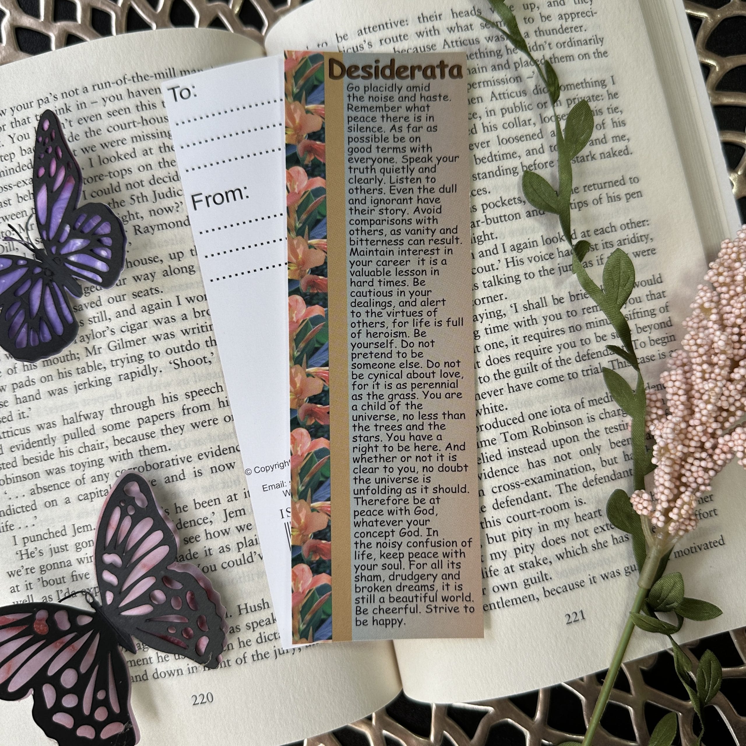 Desiderata Bookmark