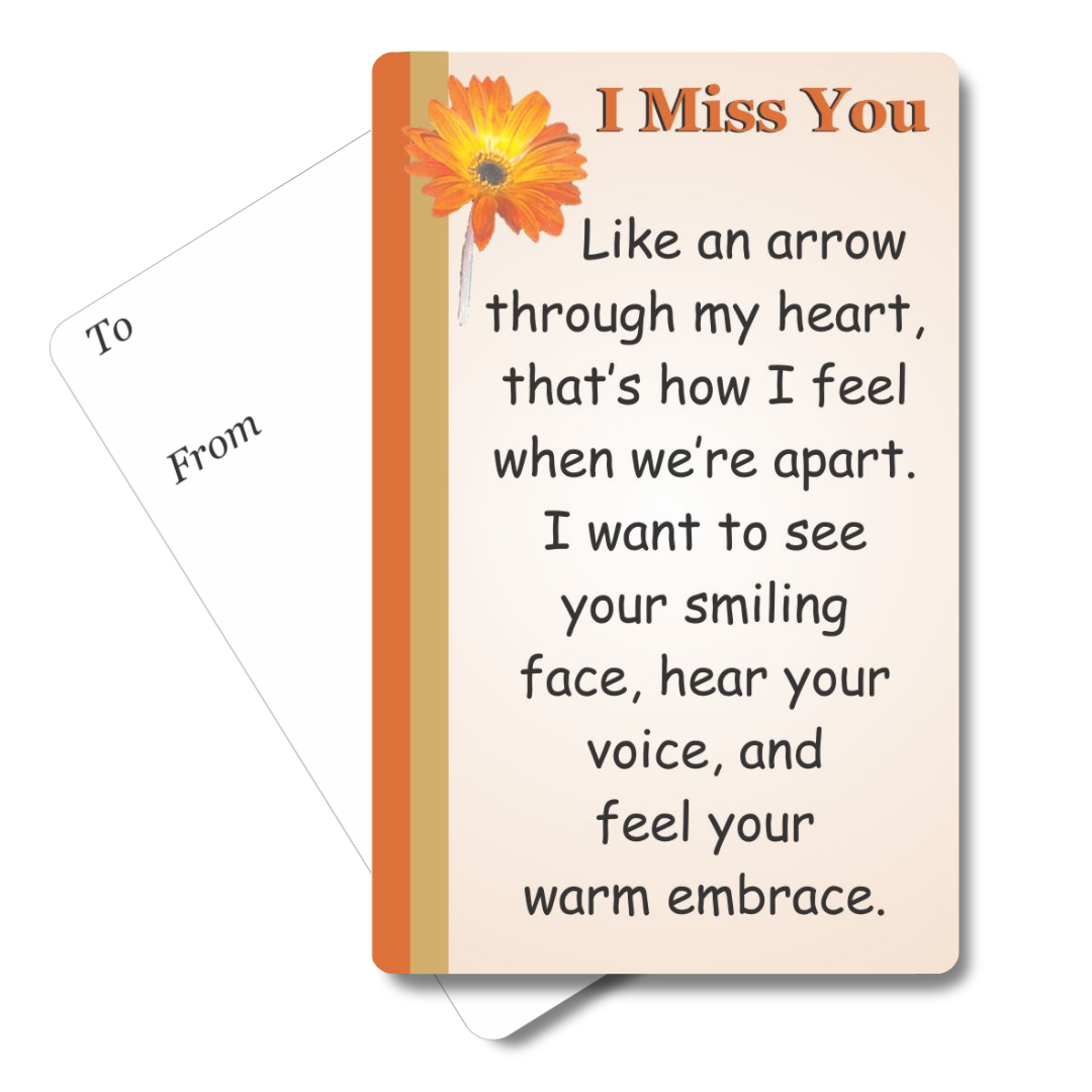 I Miss You Mini Pocket Card