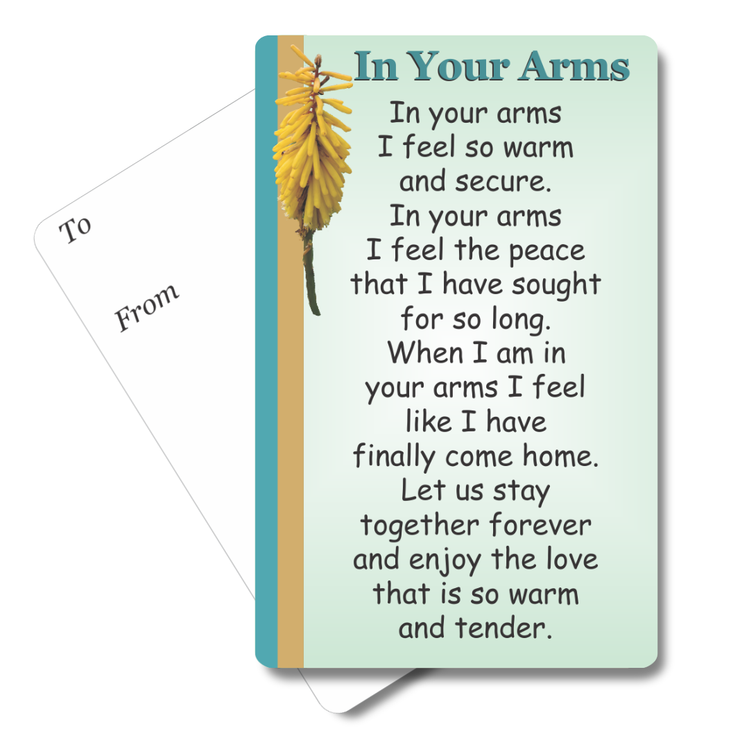 In Your Arms Mini Pocket Card