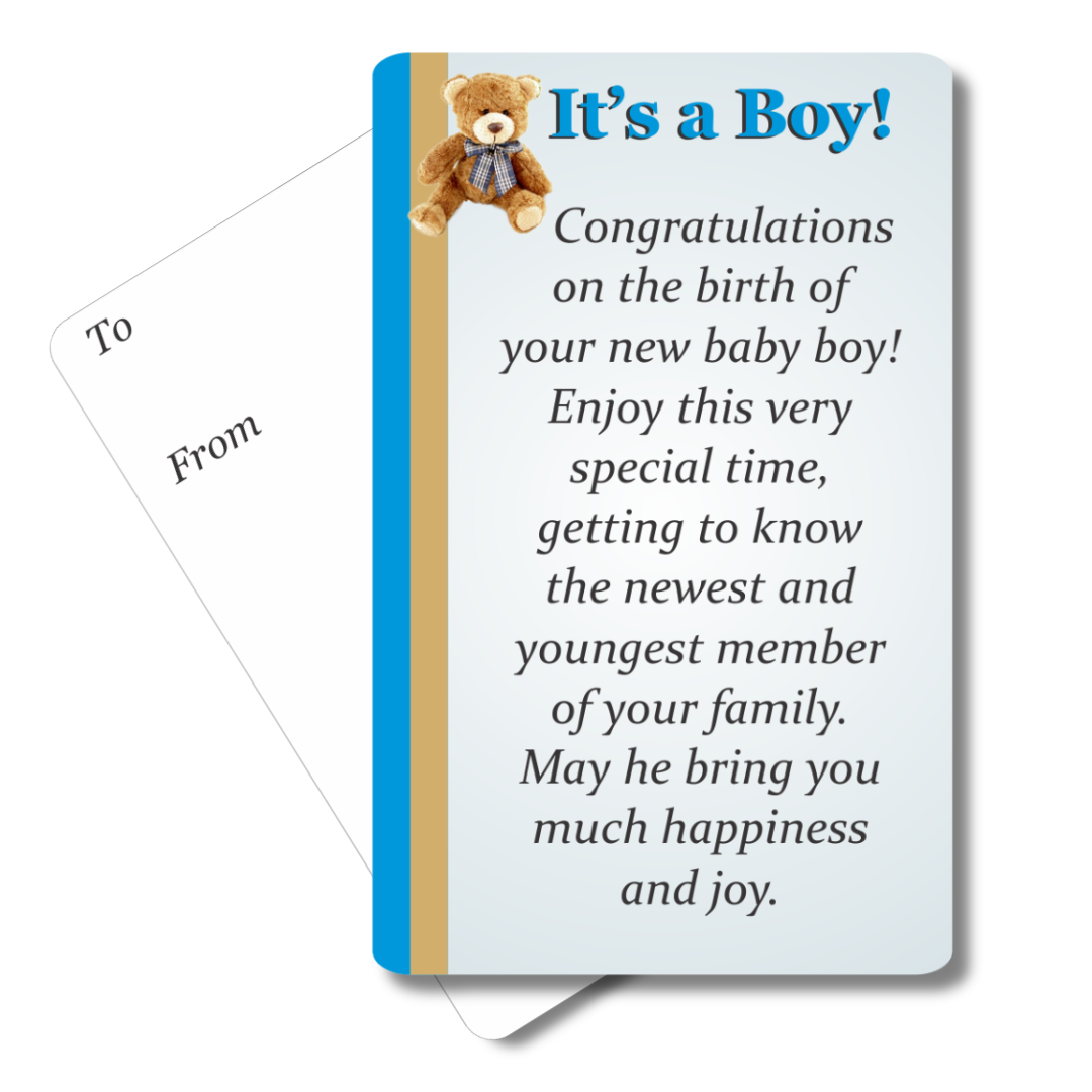 It's a Boy Mini Pocket Card