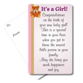 It's a Girl Mini Pocket Card