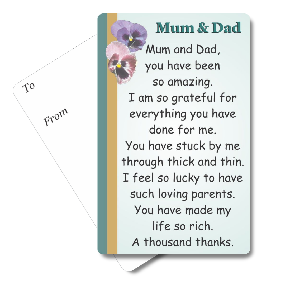 Mum & Dad Mini Pocket Card
