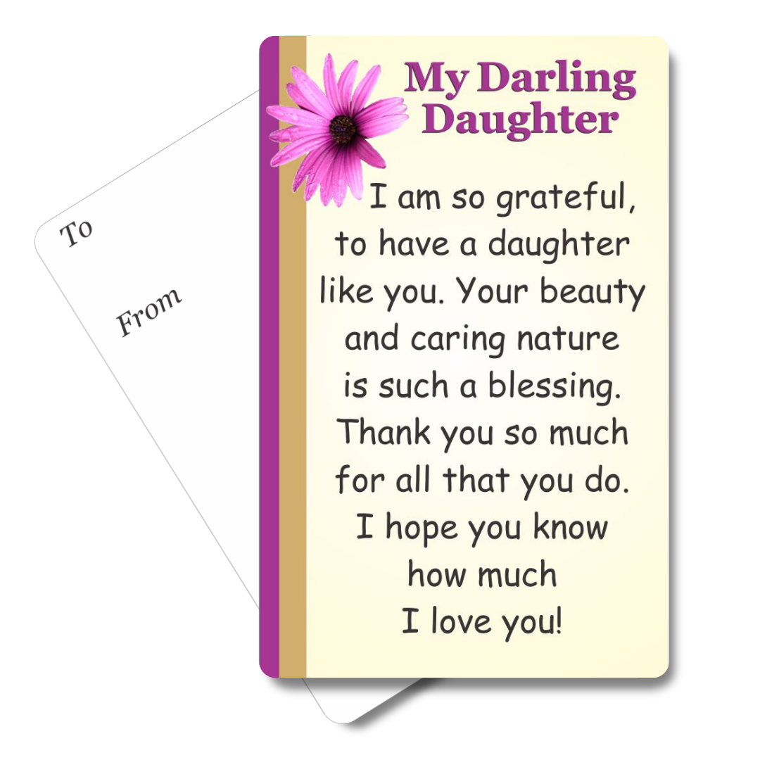 My Darling Daughter Mini Pocket Card