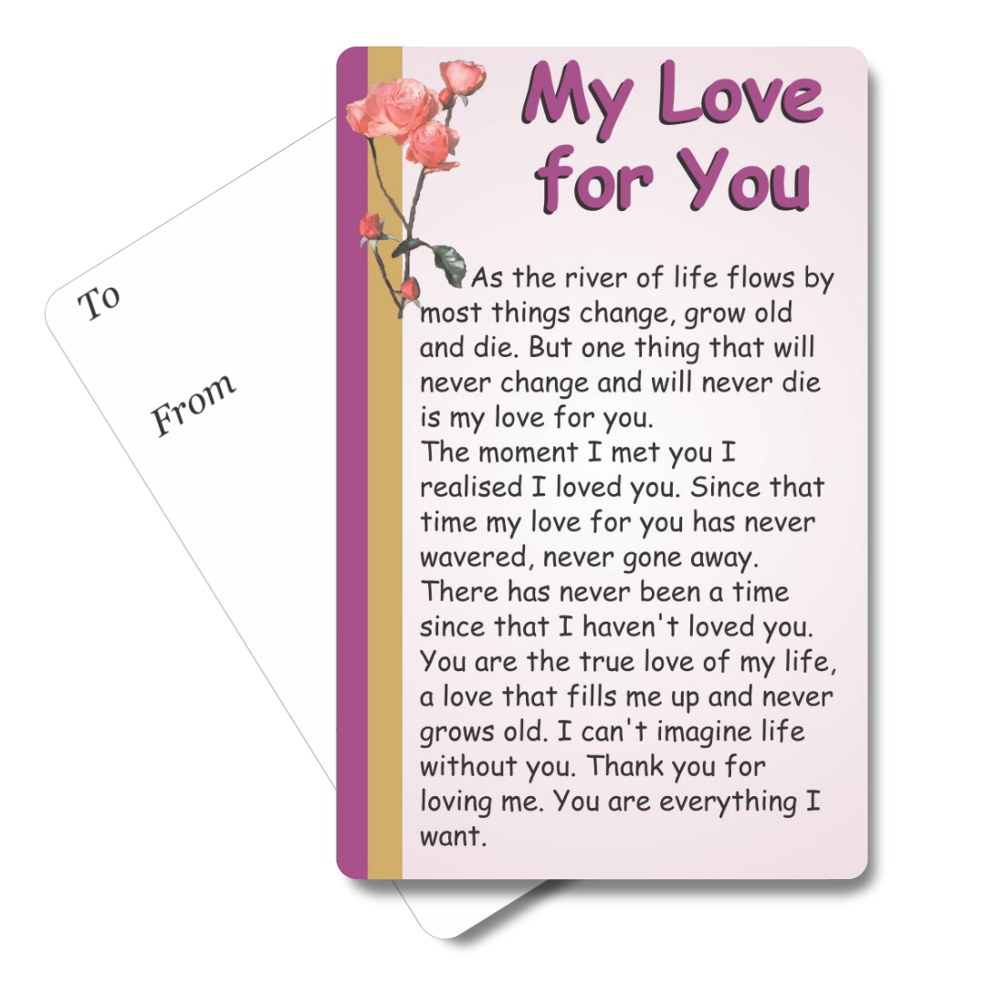 My Love for You Mini Pocket Card