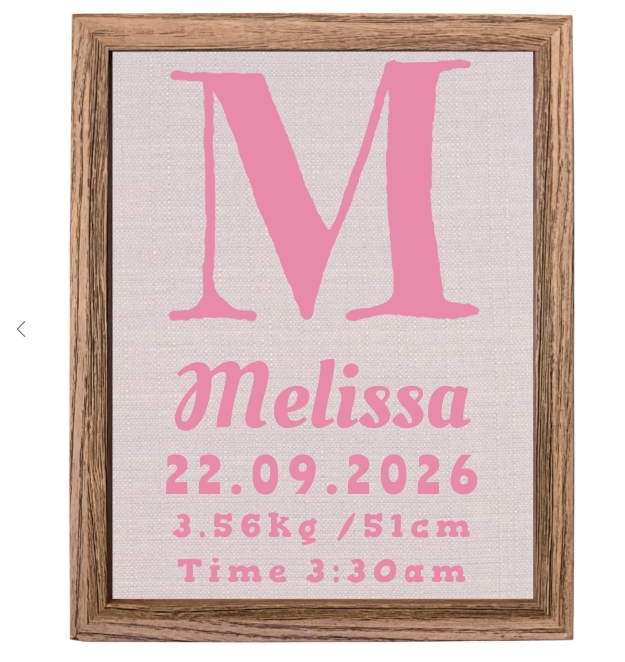 Birth Details Keepsake
