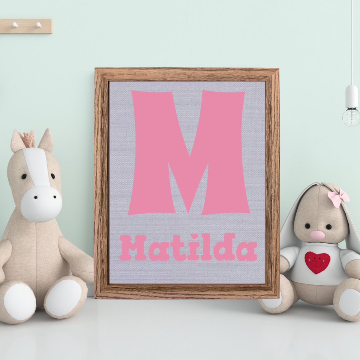 Name + Letter Keepsake Frame