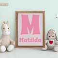 Name + Letter Keepsake Frame