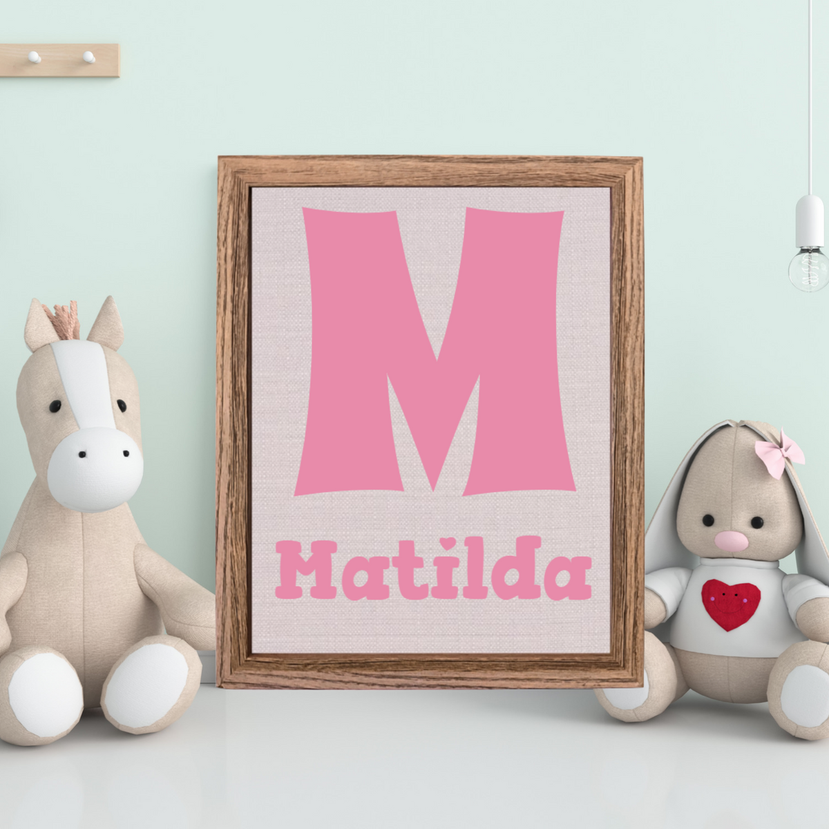 Name + Letter Keepsake Frame
