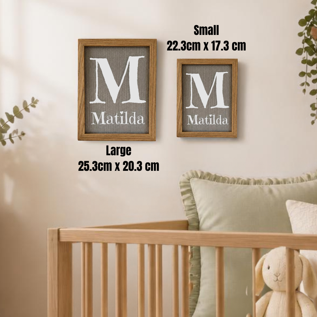 Name + Letter Keepsake Frame