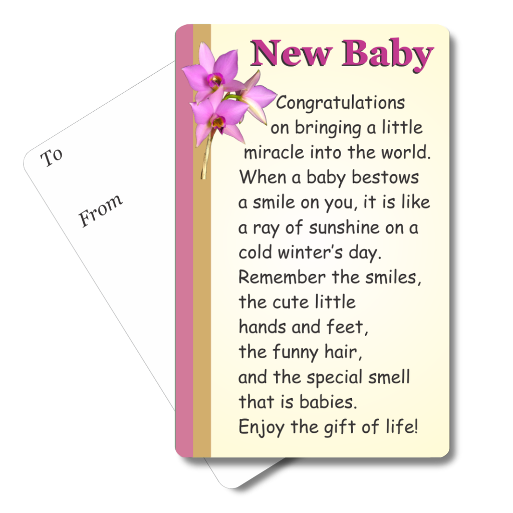 New Baby Mini Pocket Card