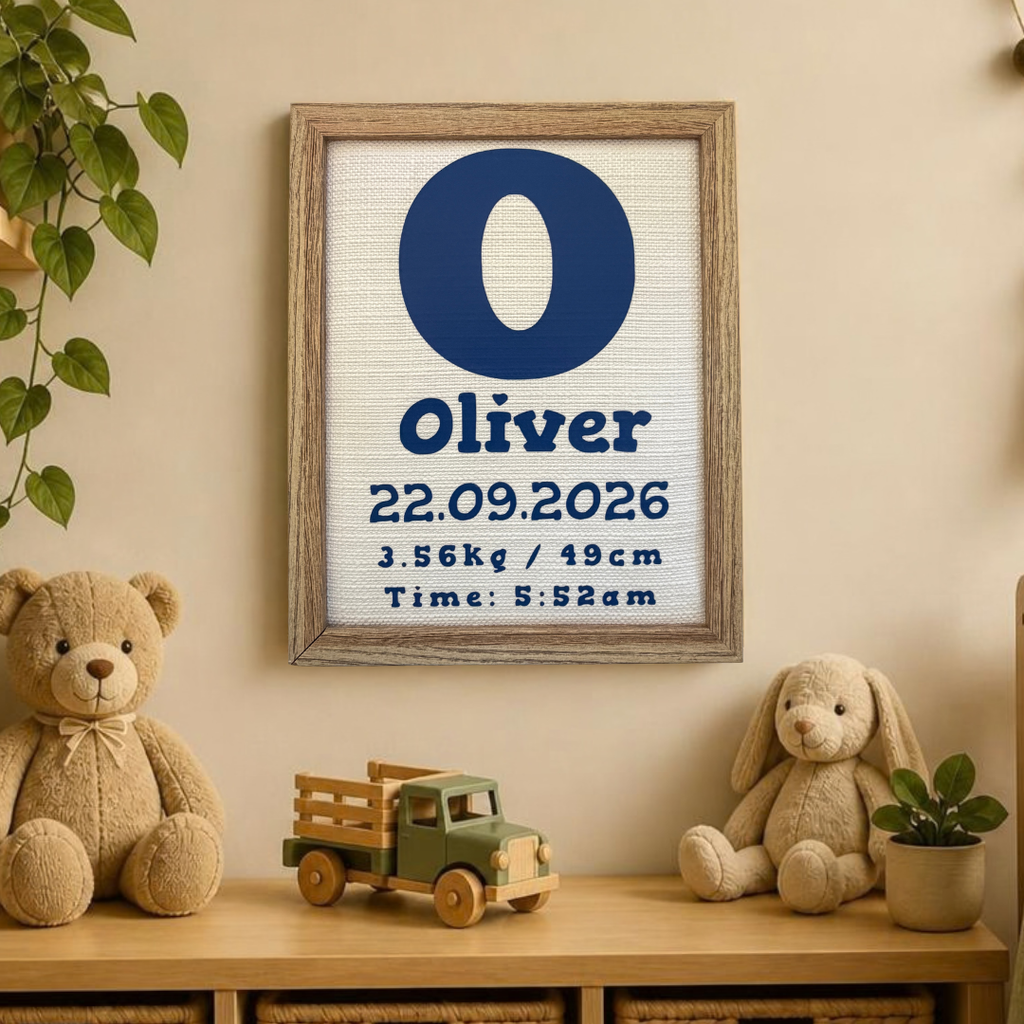 Birth Details Keepsake Frame