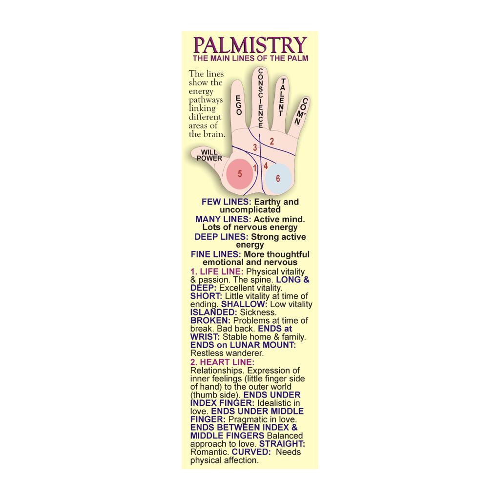 Palmistry Bookmark - Unveil the Secrets of Your Hands