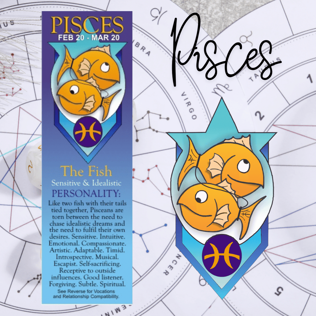 Pisces Zodiac Bookmark - The Fish