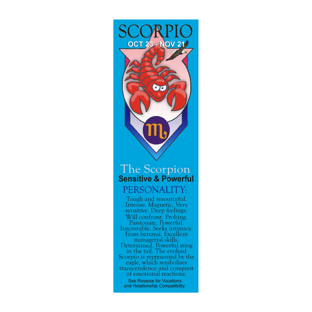 Scorpio Zodiac Bookmark - The Scorpion