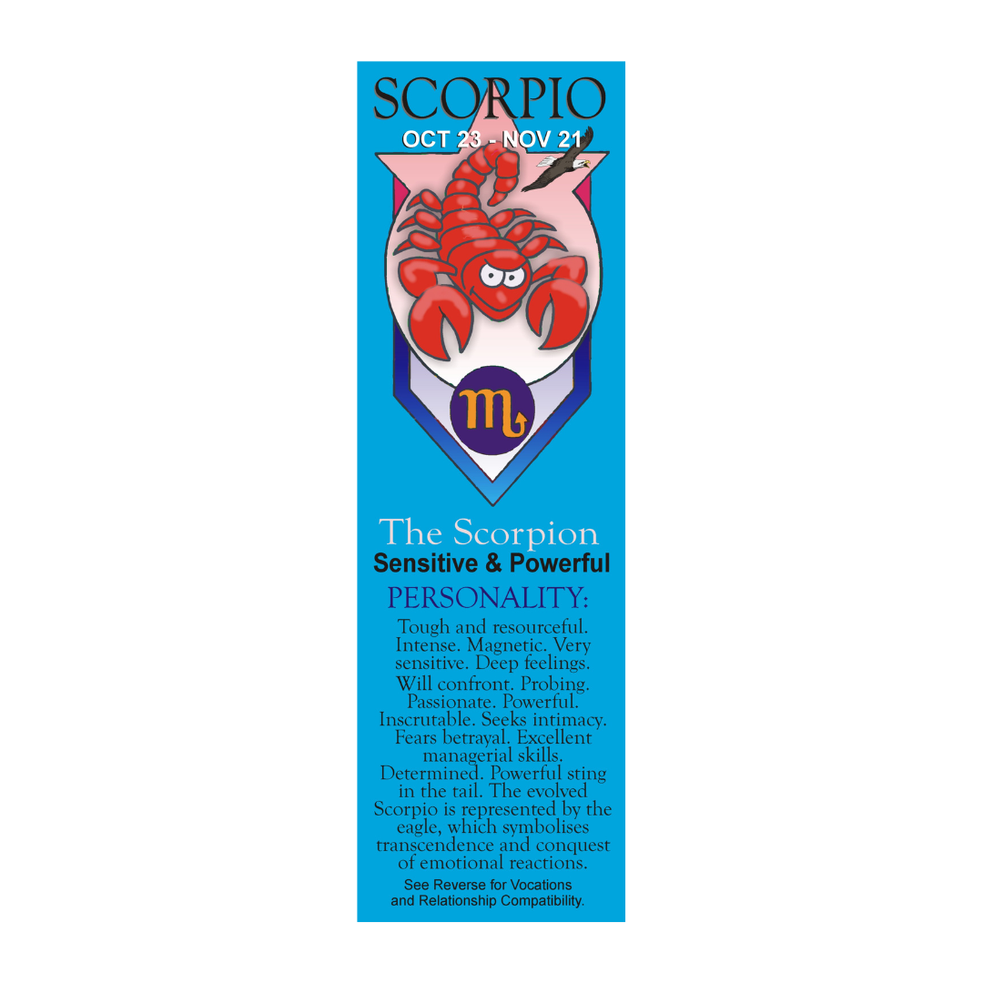 Scorpio Zodiac Bookmark - The Scorpion