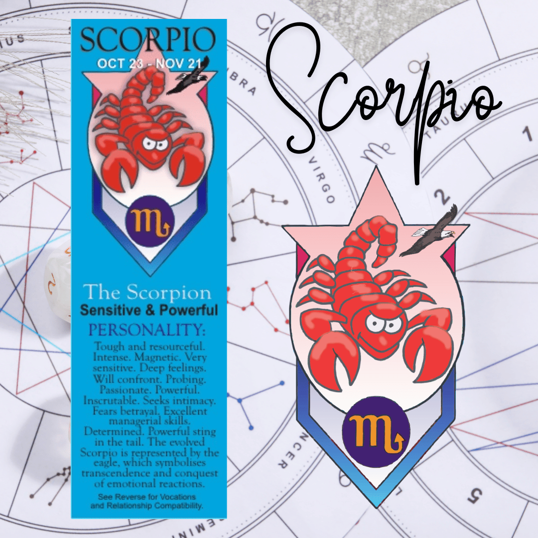 Scorpio Zodiac Bookmark - The Scorpion