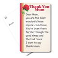 Thank You Mum Mini Pocket Card