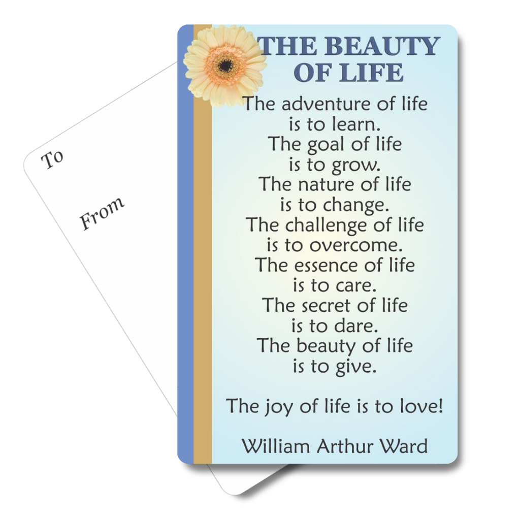 The Beauty of Life Mini Pocket Card