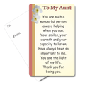 To My Aunt Mini Pocket Card