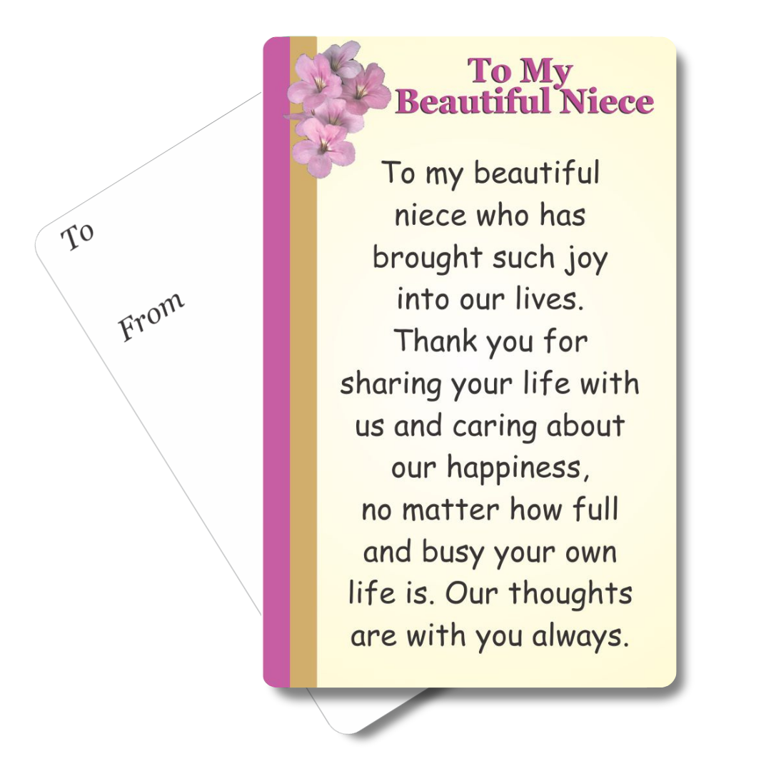 To My Beautiful Niece Mini Pocket Card