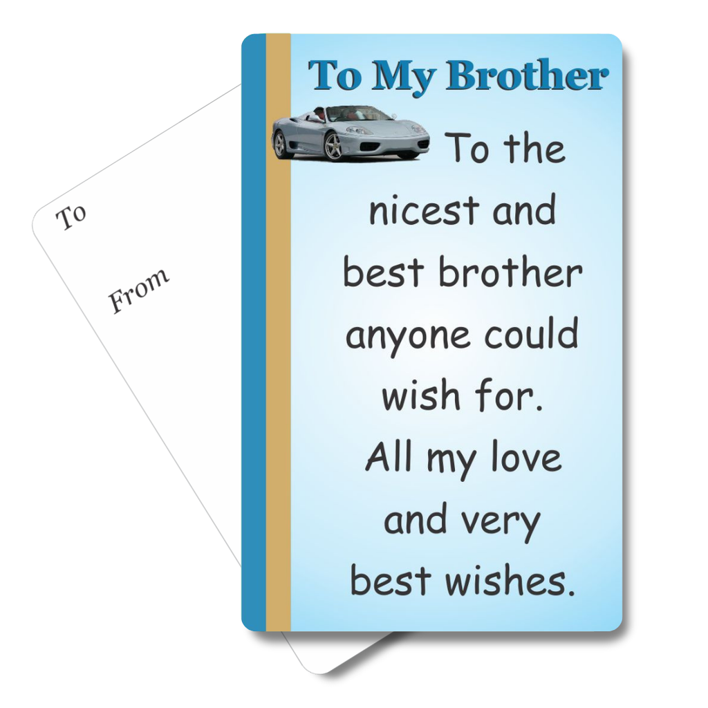 To My Brother Mini Pocket Card